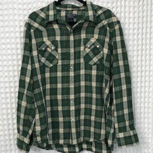 Mens Polo Jeans Club Plaid Button Down XL